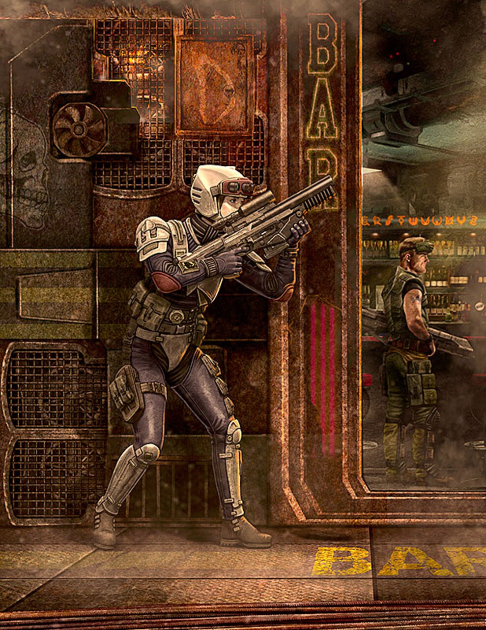 Master Box LTD 1/24 M At the Edge of the Universe Laurie Lightning Bolt Barnes Special Forces Plastic Model